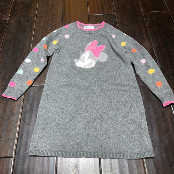 GAP Gray and Pink Sweater Dress - Picture 1 of 4